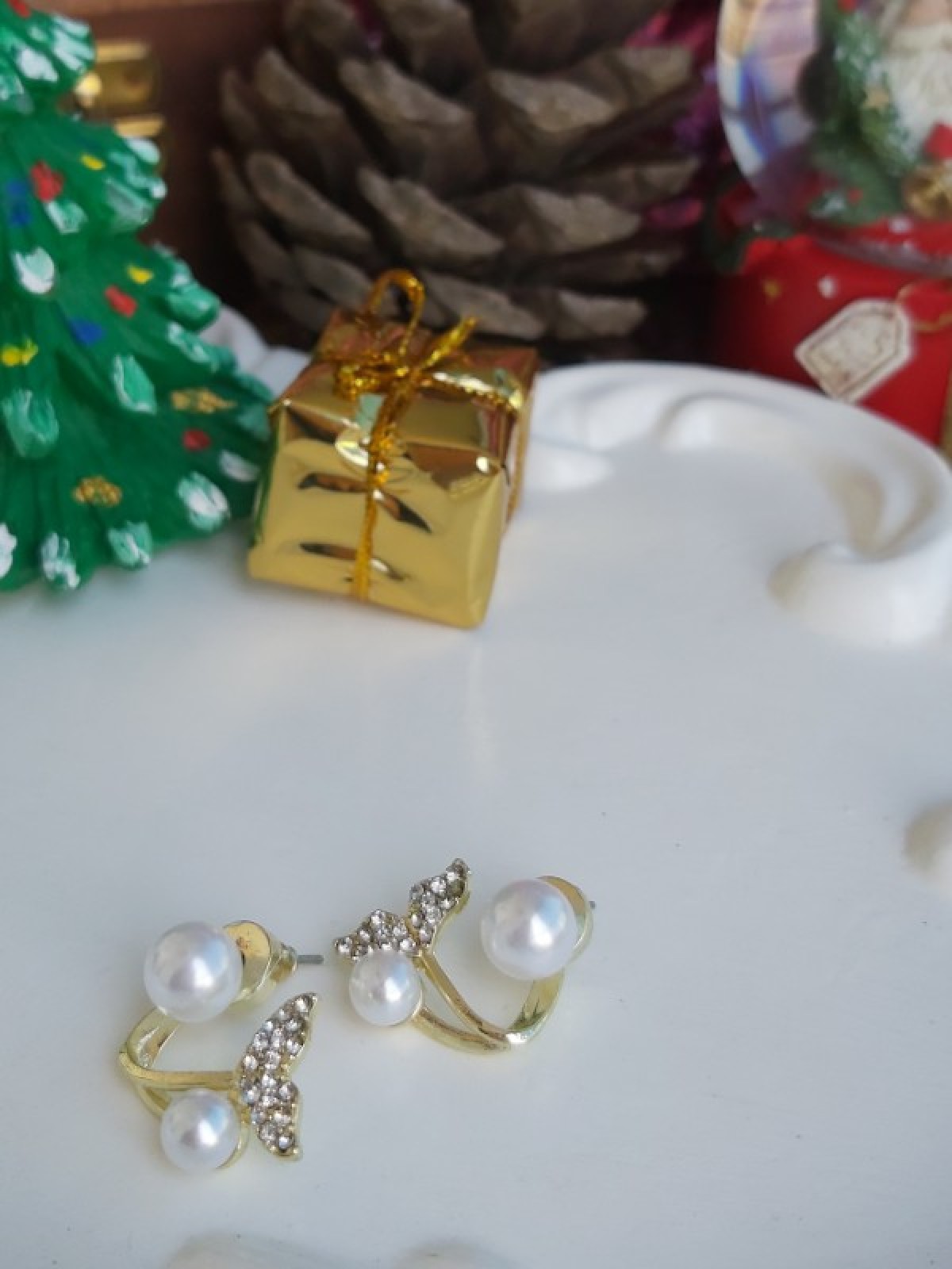 İnci Denizkızı Kuyruğu Küpe