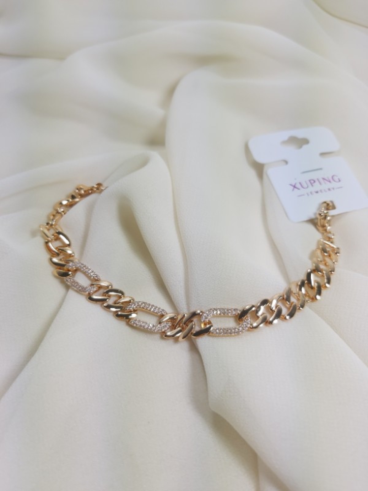 Rose&Gold Taşlı Zincir Bileklik